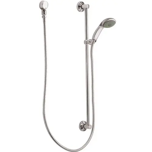 Commercial Handheld Shower with 69 in. Hose and Slide Bar in Chrome 1.5 GPM Commercial Handheld Shower with 69 in. Hose and Slide Bar in Chrome 1.5 GPM