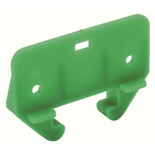 Plastic Kitchen Drawer Rear Glide for 1-1/18 in. Green Wood Rails