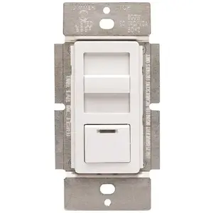 Leviton IPF01-1LZ 1.5-Amp Decora Illumatech Single Pole Step Fan Speed Control With Preset Button, White/ Ivory/ Light Almond