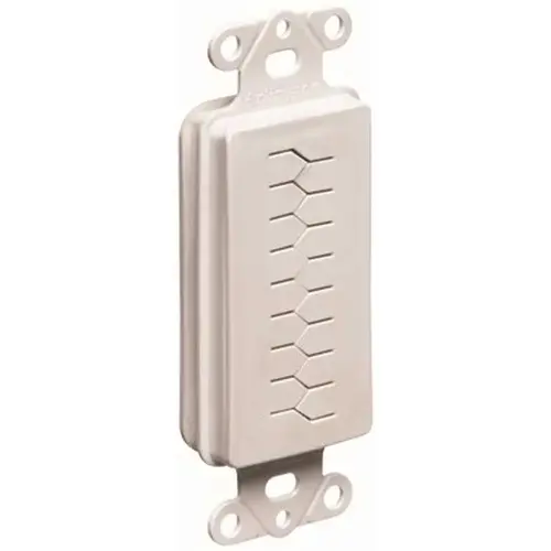 Reversible-Cable Entry Device with Slotted Cover, Non-Metallic in White