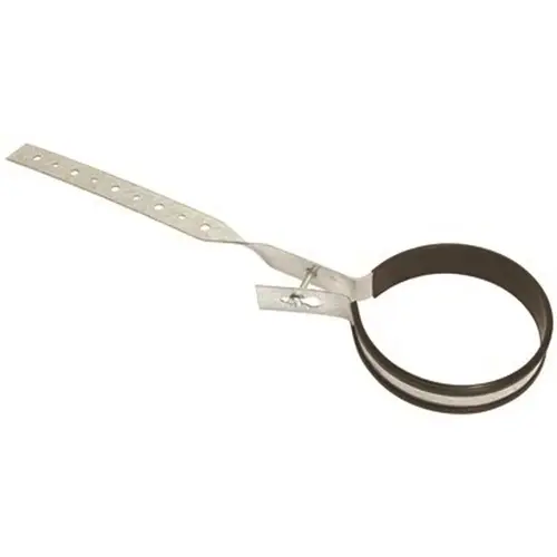 DWV Hanger Strap, Plastic Covered, 16-Gauge, 2 in. x 12 in Gray