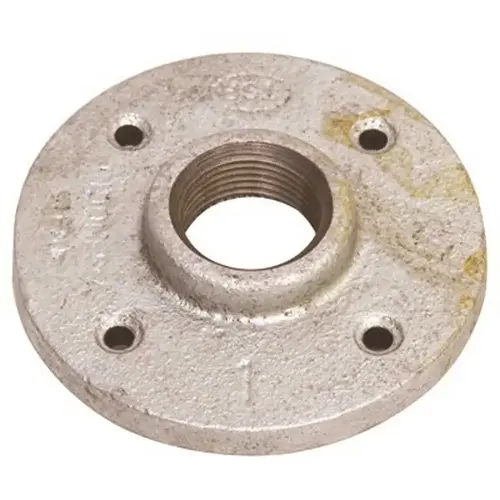 1 in. Galvanized Floor Flange Silver - pack of 18 1 in. Galvanized Floor Flange Silver - pack of 18