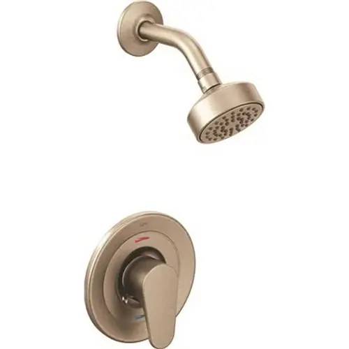 Edgestone Single-Handle Shower Trim Kit with Water-Saving Showerhead, 1.75 GPM in Brushed Nickel Edgestone Single-Handle Shower Trim Kit with Water-Saving Showerhead, 1.75 GPM in Brushed Nickel