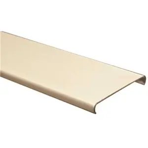 Legrand V2400C 2400-Volt 5 ft. Raceway Cover Steel with Dual-Channel in Ivory
