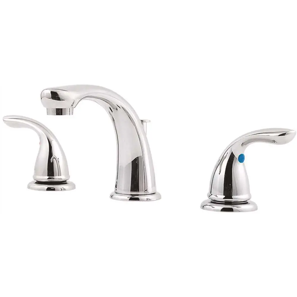 Pfister Pfirst Series 8 in. - 15 in. Widespread 2-Handle Bathroom Faucet in Polished Chrome LG149-6100