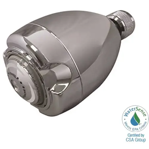 Earth Massage 3-Spray 2.6875 in. 1.75 GPM Fixed Showerhead in Chrome