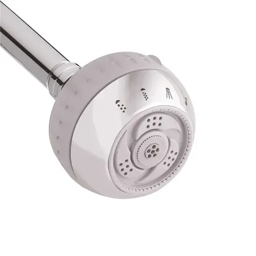 6-Spray 3 in. Single Wall Mount Fixed Shower Head in Chrome 6-Spray 3 in. Single Wall Mount Fixed Shower Head in Chrome