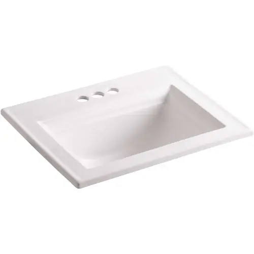 Memoirs Stately Drop-In Vitreous China Bathroom Sink in White with Overflow Drain Memoirs Stately Drop-In Vitreous China Bathroom Sink in White with Overflow Drain