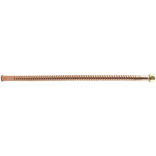 3/4 in. Sweat x 3/4 in. FIP x 12 in. Copper Water Heater Connector Bronze/Copper Metallic