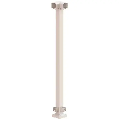 2 in. x 2 in. x 42 in. White Aluminum Corner Post 2 in. x 2 in. x 42 in. White Aluminum Corner Post