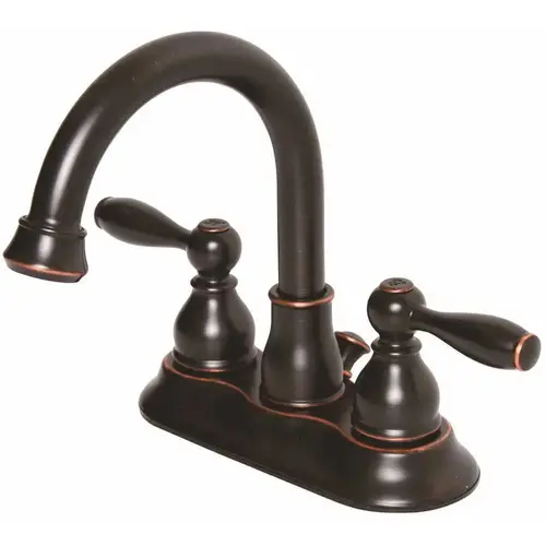 Muir 4 in. Centerset 2-Handle High-Arc Bathroom Faucet in Oil Rubbed Bronze