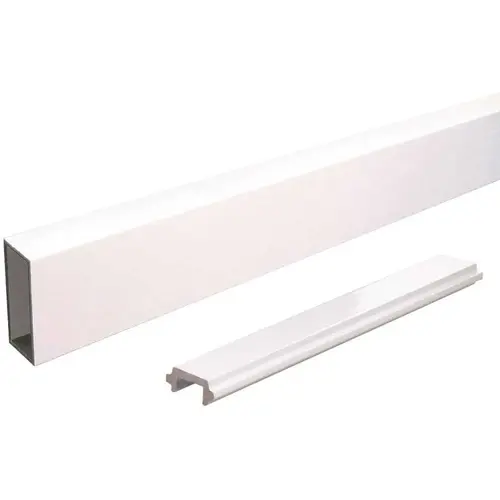 4 ft. White Aluminum Wide Picket and Spacer 4 ft. White Aluminum Wide Picket and Spacer
