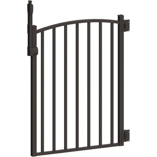 Aquatine 3 ft. x 4 ft. Black Aluminum Fence Pool Gate