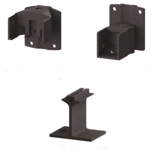 AquatinePLUS 2 in. 2.5 in. x 5 in. Black Aluminum Pool Fence Picket Angle Bracket Kit AquatinePLUS 2 in. 2.5 in. x 5 in. Black Aluminum Pool Fence Picket Angle Bracket Kit