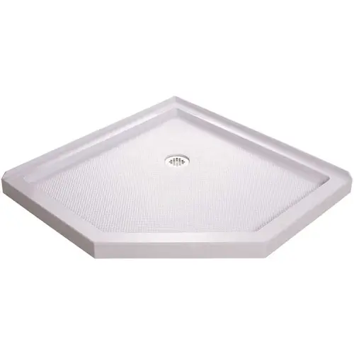 SlimLine 36 in. x 36 in. Neo-Angle Shower Base in White SlimLine 36 in. x 36 in. Neo-Angle Shower Base in White