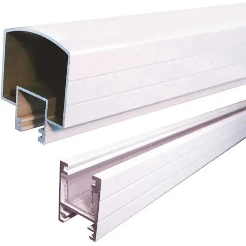 Aluminum Railing 6 ft. White Aluminum Hand and Base Rail Aluminum Railing 6 ft. White Aluminum Hand and Base Rail