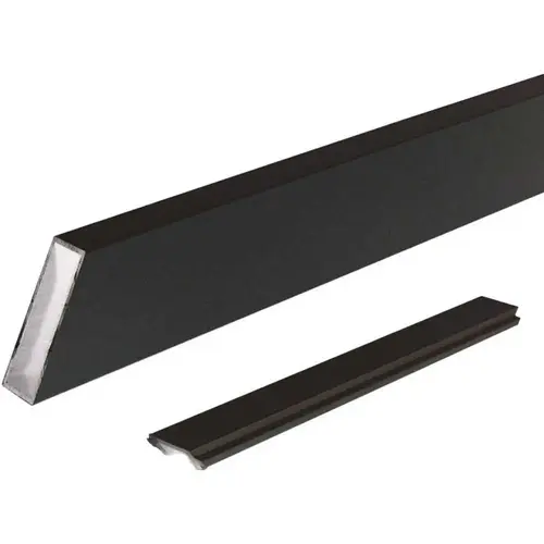6 ft. Black Aluminum Wide Stair Picket and Spacer 6 ft. Black Aluminum Wide Stair Picket and Spacer