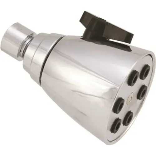 1-Spray 2.5 in. Single Wall Mount Fixed Shower Head in Chrome 1-Spray 2.5 in. Single Wall Mount Fixed Shower Head in Chrome