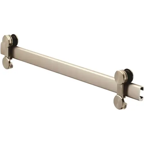 Delta 48 to 60 in. Contemporary Sliding Shower Door Track Assembly Kit in Nickel