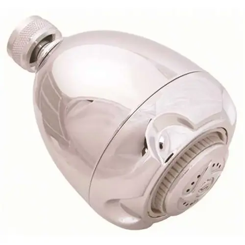3-Spray 2.8 in. Single Wall Mount Low Flow Fixed Adjustable Shower Head in Chrome 3-Spray 2.8 in. Single Wall Mount Low Flow Fixed Adjustable Shower Head in Chrome