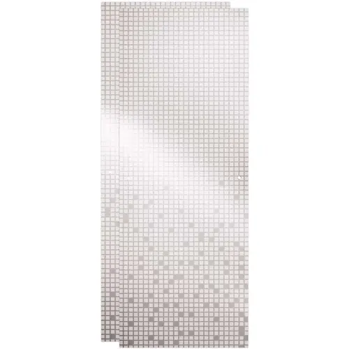 23-17/32 in. x 67-3/4 in. x 1/4 in. Frameless Sliding Shower Door Glass Panels in Mozaic ( for 44-48 in. Doors) Clear 23-17/32 in. x 67-3/4 in. x 1/4 in. Frameless Sliding Shower Door Glass Panels in Mozaic ( for 44-48 in. Doors) Clear