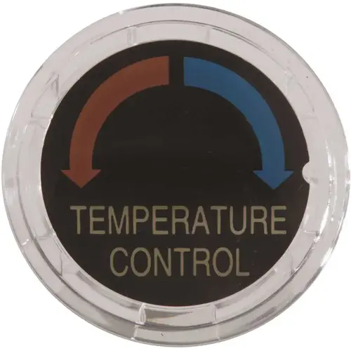 Button Cover for Monitor Pressure Balance Tub and Shower Knob Handle in Clear