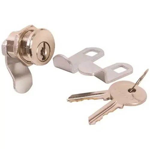 Zinc Alloy Mailbox Lock Brushed Nickel