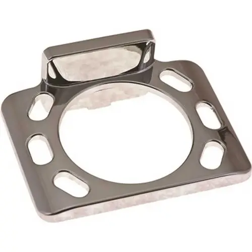 4 in. W x 3 in. D Toothbrush and Tumbler Holder Chrome