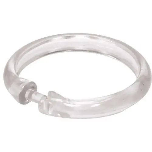 2 in. Shower Curtain Hooks in Clear Colorless Pack of 12 2 in. Shower Curtain Hooks in Clear Colorless Pack of 12