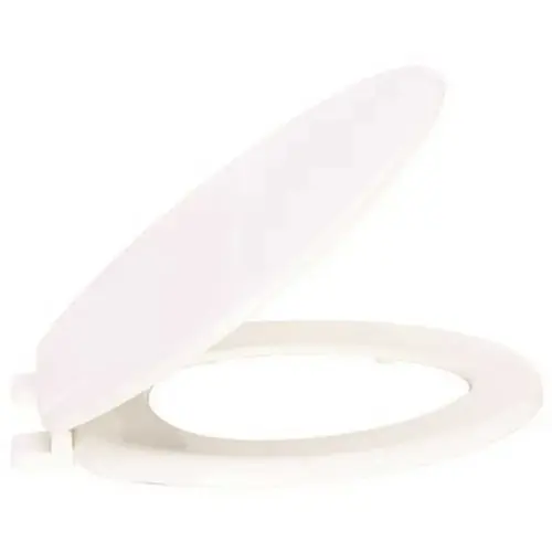 Molded Wood Elongated Toilet Seat With Cover Closed Front White Molded Wood Elongated Toilet Seat With Cover Closed Front White