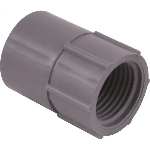 1-1/2 in. PVC Fitting - Female Adapter Gray 1-1/2 in. PVC Fitting - Female Adapter Gray