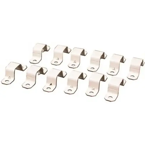 Wiremold Single-Channel Steel Mounting Strap, Ivory