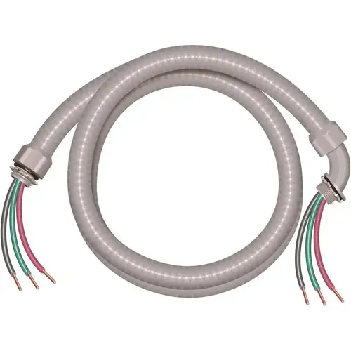 1/2 in. x 4 ft. 10/3 Ultra-Whip Liquidtight Flexible Non-Metallic PVC Conduit Cable Whip 1/2 in. x 4 ft. 10/3 Ultra-Whip Liquidtight Flexible Non-Metallic PVC Conduit Cable Whip
