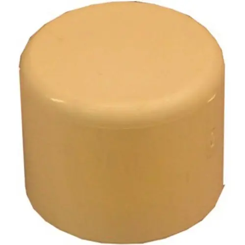 Flowguard 3/4 in. Gold CPVC Cap Cream Flowguard 3/4 in. Gold CPVC Cap Cream