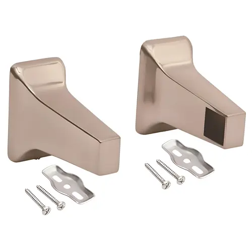 5/8 in. Towel Bar Bracket in Brushed Nickel Brush Nickel Pair 5/8 in. Towel Bar Bracket in Brushed Nickel Brush Nickel Pair