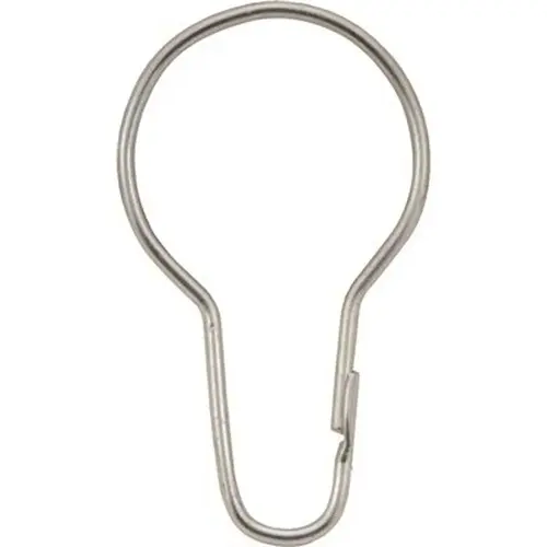 Shower Curtain Hooks Chrome - pack of 12