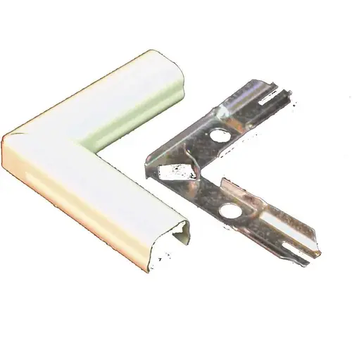 500 Series On-Wall Wiring Metallic 90-Degree Flat Elbow Ivory