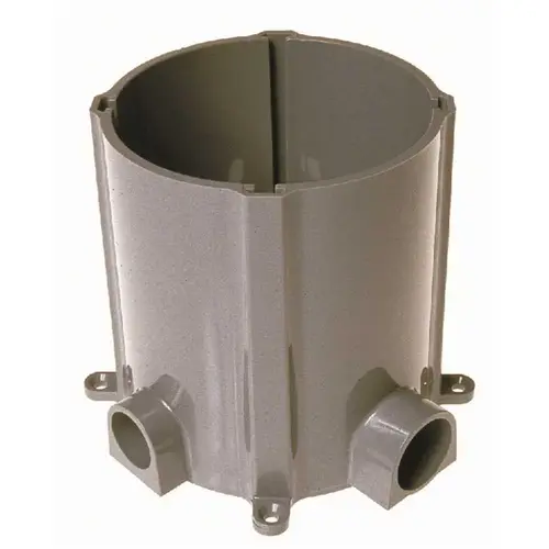Non-Metallic Floor Box for Concrete Pour, with 3/4 and 1 in. Hubs Gray Non-Metallic Floor Box for Concrete Pour, with 3/4 and 1 in. Hubs Gray