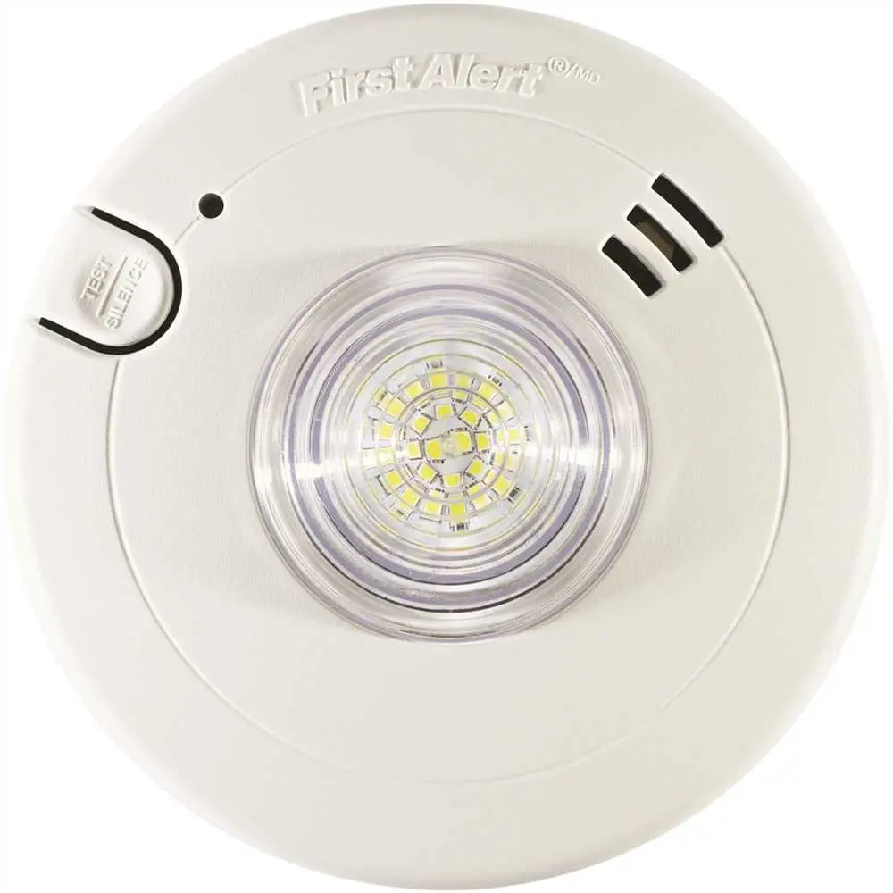 National Brand Alternative 120-Volt AC Smoke and LED Strobe Alarm with 10-Year Sealed Lithium Battery Backup 7020BSL