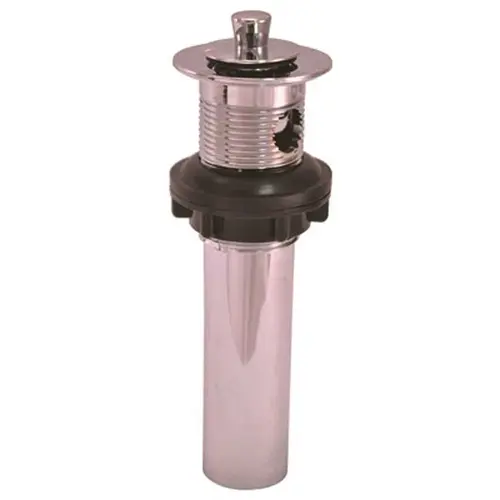 1-1/4 in. x 5 in. Bathroom Po Pop-Up Overflow Plug in Chrome Plated 1-1/4 in. x 5 in. Bathroom Po Pop-Up Overflow Plug in Chrome Plated