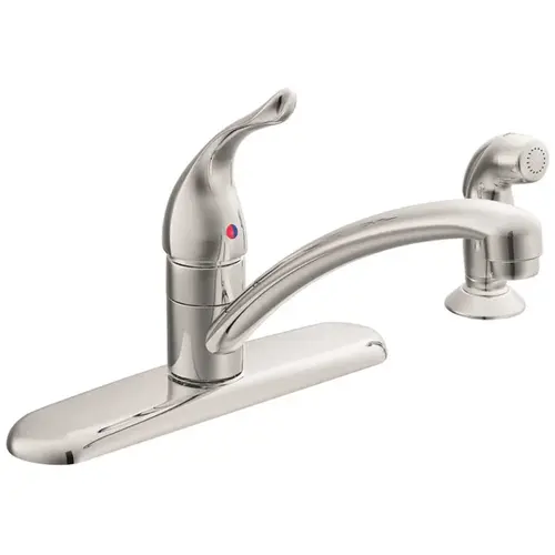 Chateau Single-Handle Standard Kitchen Faucet with Side Sprayer in Chrome Chateau Single-Handle Standard Kitchen Faucet with Side Sprayer in Chrome