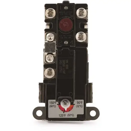 Single Element High-Limit Water Heater Thermostat, Tod Style, Bulk Black Single Element High-Limit Water Heater Thermostat, Tod Style, Bulk Black