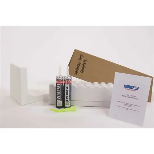 Step-In Kit Converts Bathtub To Step-In Shower, White Wide Width