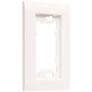 TAYMAC A1000W ALLURE 1-Gang Non-Metallic Wallplate Frame, White - pack of 6