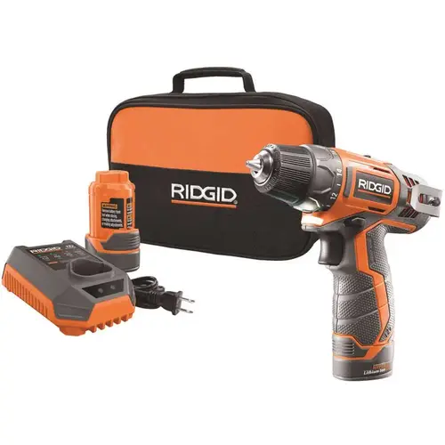 12-Volt Lithium-Ion 3/8 in. Cordless 2-Speed Drill Kit Orange 12-Volt Lithium-Ion 3/8 in. Cordless 2-Speed Drill Kit Orange