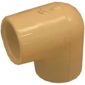 Genova Products 50705G 1/2 in. Flowguard Gold CPVC 90-Degree Slip x Slip Elbow Fitting Cream
