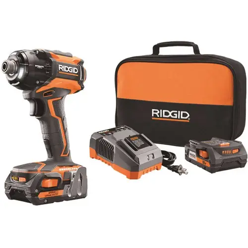 18-Volt STEALTH FORCE Lithium-Ion Cordless Brushless 1/4 in. Pulse Driver Kit Orange 18-Volt STEALTH FORCE Lithium-Ion Cordless Brushless 1/4 in. Pulse Driver Kit Orange