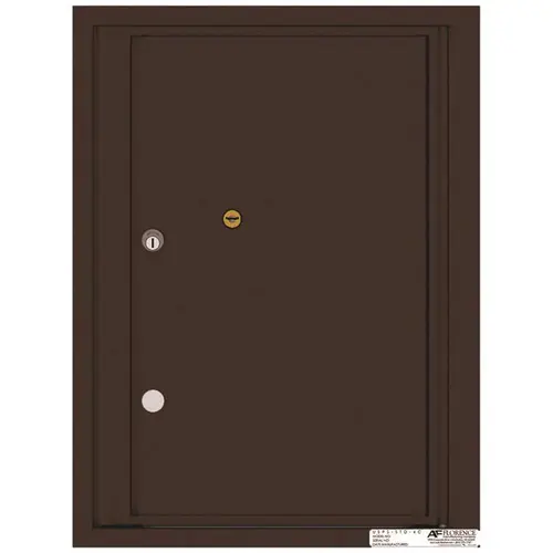 Versatile 1-Compartment Parcel Locker Wall-Mount 4C Mailbox Dark Bronze Versatile 1-Compartment Parcel Locker Wall-Mount 4C Mailbox Dark Bronze