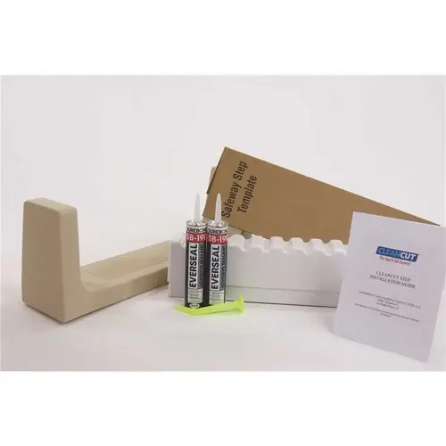 Step-In Kit Converts Bathtub To Step-In Shower, Beige Medium Width