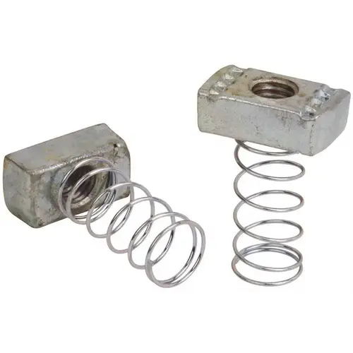 1/4 In. 12 Ga. A-Series Self-Aligning Spring Nut Galvanized - pack of 5